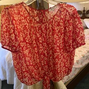 Madewell floral shirt
